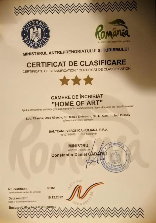 Home Of Art Rîşnov Eksteriør bilde